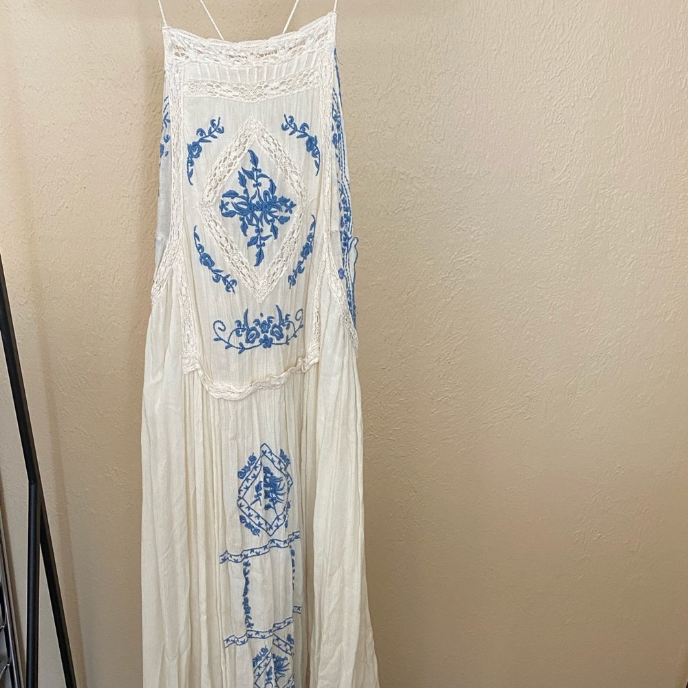 Free People Embellished MIDI Dress